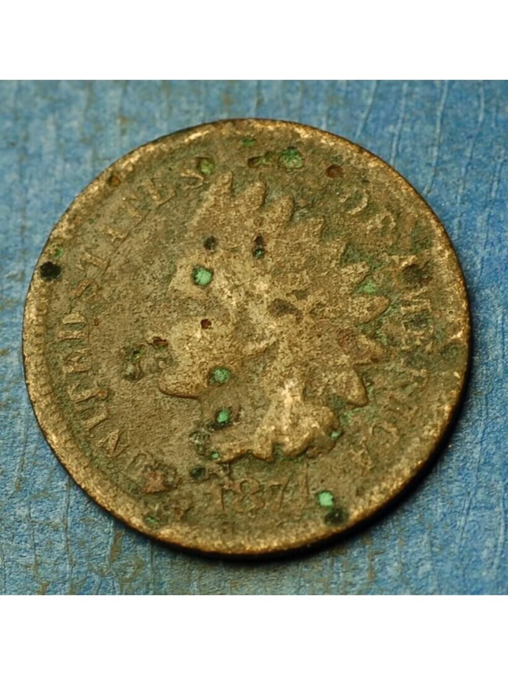 W127 1874 Indian Head Cent Penny 1c - Check Out Our Store old coin money collect